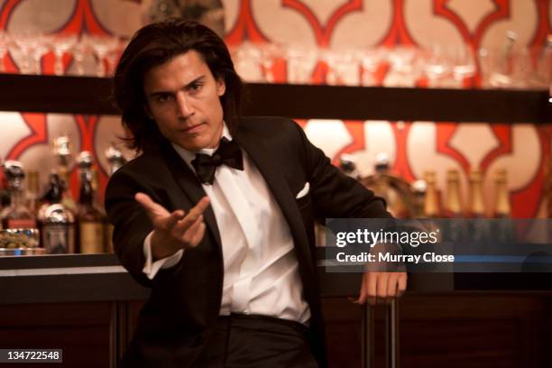 Spanish actor Alex Gonzalez as Janos Quested, aka Riptide, in a scene from the film 'X-Men: First Class', 2011.