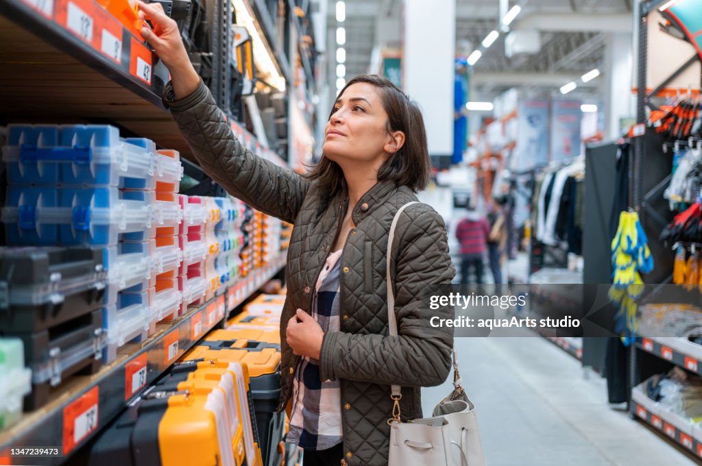 Shopping At Construction Store