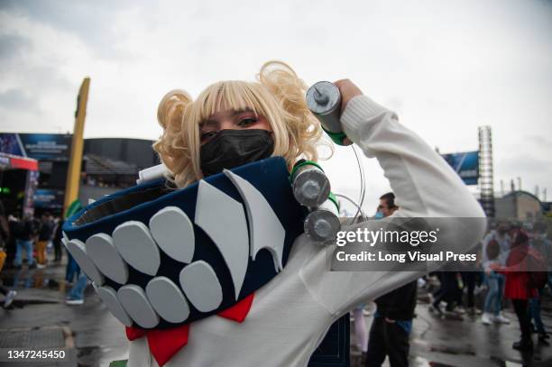 Anime fans cosplay their favourite characters during the first day of the SOFA 2021, a fair aimed to the geek audience in Colombia that mixes...