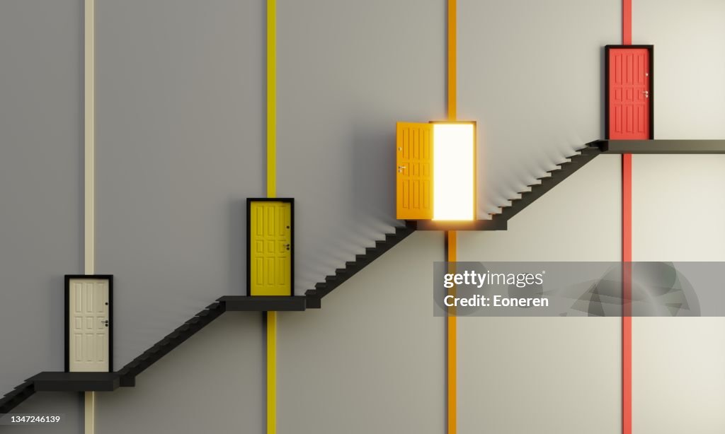 Concepto choice con puertas