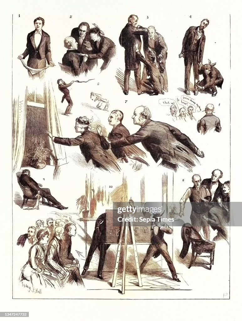 Hide and Seek at Westminster London Thought-Reading by Mr. Irving Bishop 1. Mr. Bishop Himself Begs Everybody to Detect Him in Fraud If Posssible. 2. Game 1: Very Hot! 3. Ditto Cooler. 4. Game 3: Cold. 5. Mr. Bishop Calls for Air and Water! 6. An Unbeliev