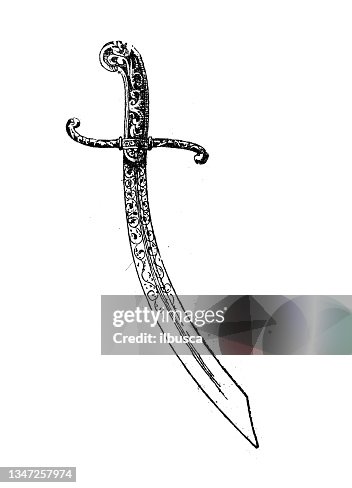 Antique illustration: Scimitar Antique illustration: Scimitar