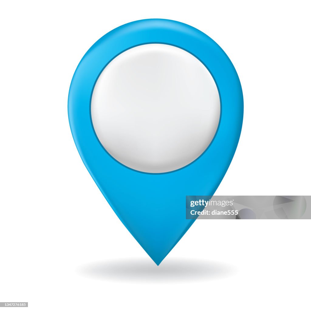 Pin Map Cyan Isolated Color Map Pin High-Res Vector Graphic - Getty Images