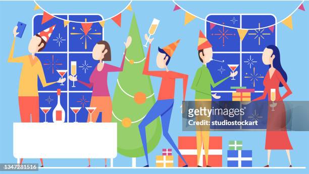 New Year Cartoon Images Photos and Premium High Res Pictures - Getty Images