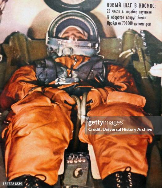 Yuri Alekseevich Gagarin cosmonaut of the USSR. On April 12 Yuri Gagarin became the first person in world history to fly into outer space. The Vostok...