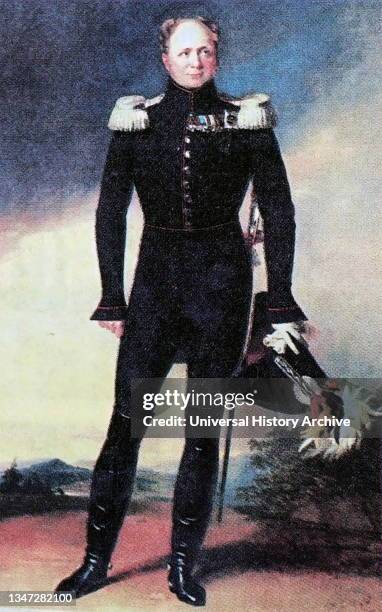 Alexander I Emperor of Russia from 1801, the first King of Congress Poland from 1815, and the Grand Duke of Finland from 1809 to his death..