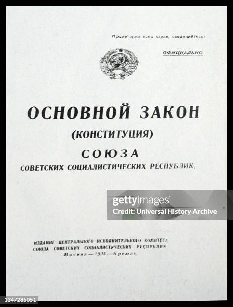 Soviet Civil Code Soviet Constitution Photos and Premium High Res Pictures - Getty Images