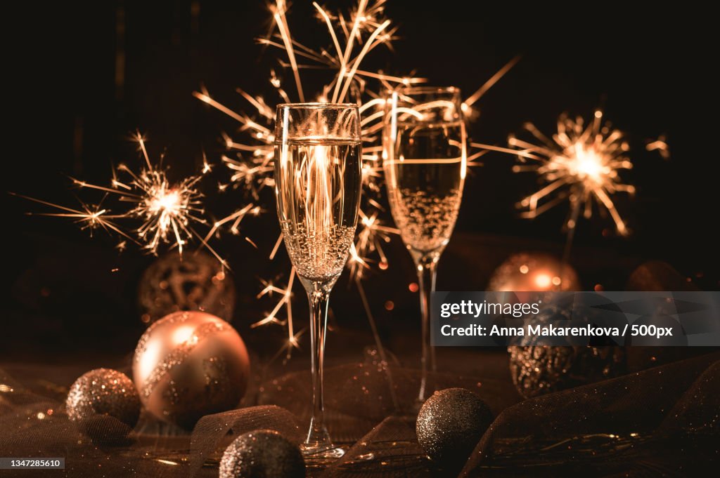 Close-up of christmas decorations on table