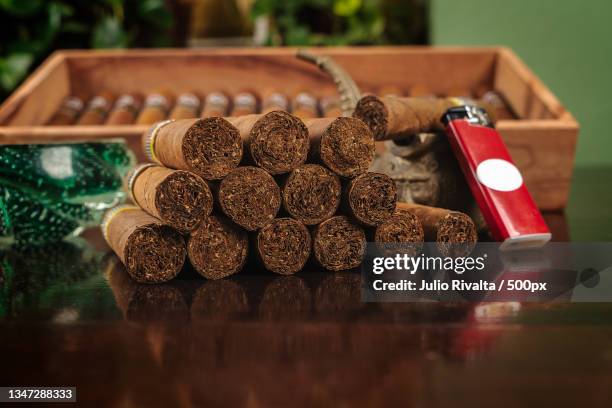 close-up of christmas cookies in tray on table,santa clara,cuba - cigar texture stock pictures, royalty-free photos & images