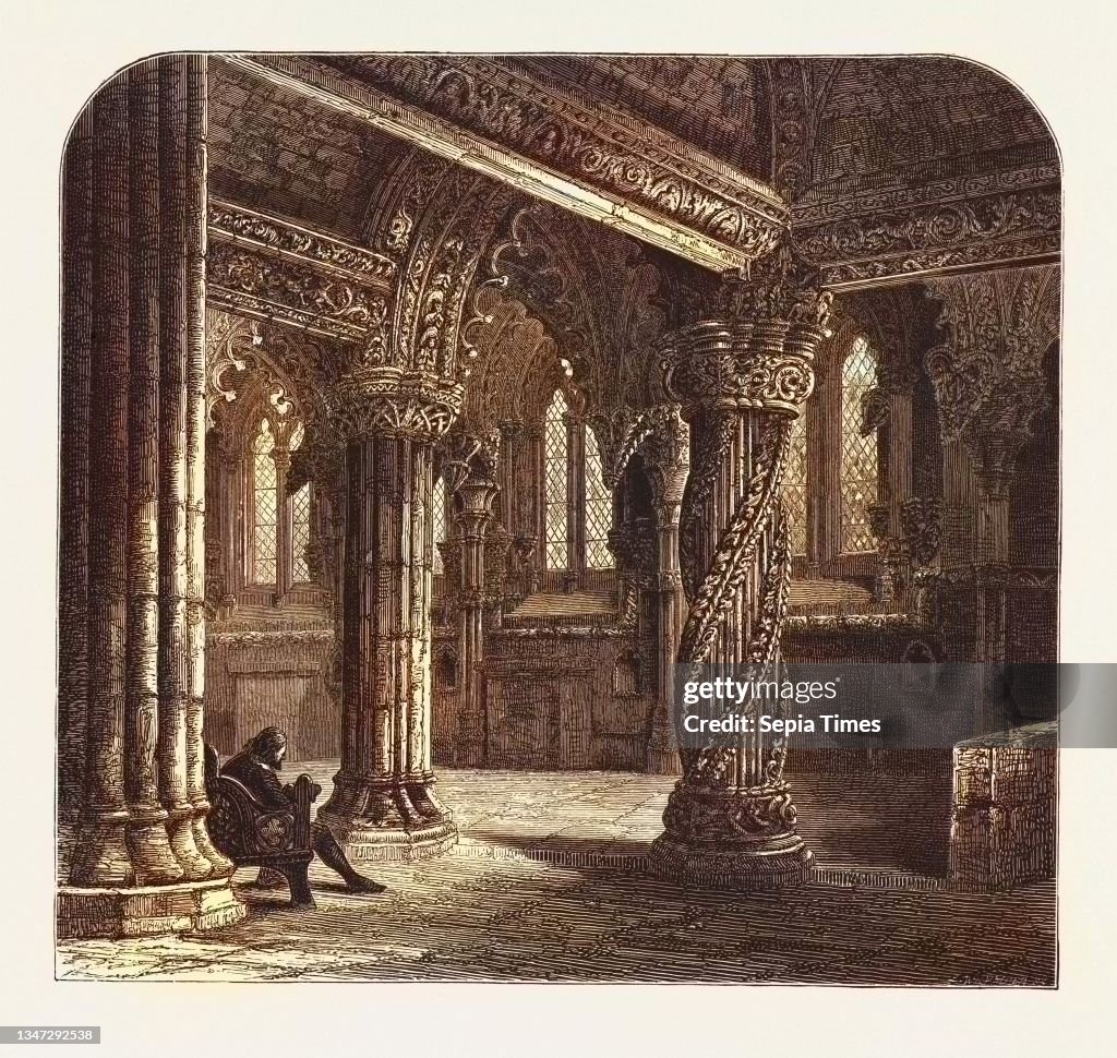 The Apprentice Pillar in Roslin Chapel