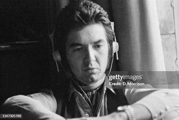 English musician Ronnie Lane of the rock band Faces, UK, October 1972.