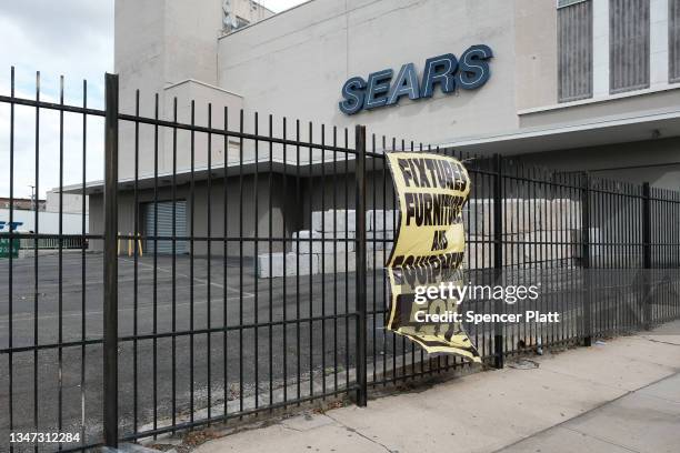 The exterior of a Sears store is seen on October 18, 2021 in the Flatbush neighborhood of Brooklyn borough in New York City. Sears, which filed for...