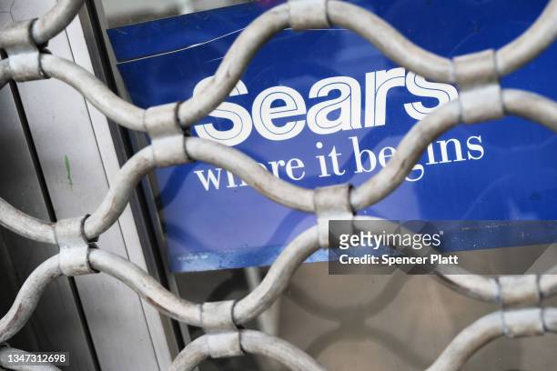 The exterior of a Sears store is seen on October 18, 2021 in the Flatbush neighborhood of Brooklyn borough in New York City. Sears, which filed for...