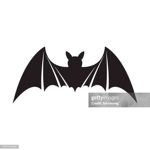 bat icon - spider bite stock illustrations
