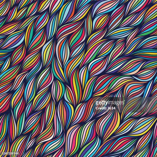 abstract flow seamless colorful pattern - 錯綜 幅插畫檔、美工圖案、卡通及圖標