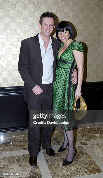 Matthew Wright and Caroline Monk during Anne Diamond Book Launch Party at Flemings Hotel in London, Great Britain.