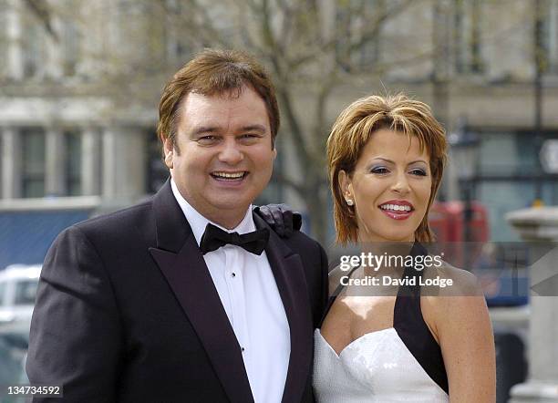 Eamonn Holmes and Natasha Kaplinsky during "A Party to Remember: Live from Trafalgar Square" 60th Anniversary of VE Day Launch at Trafalgar Square in...