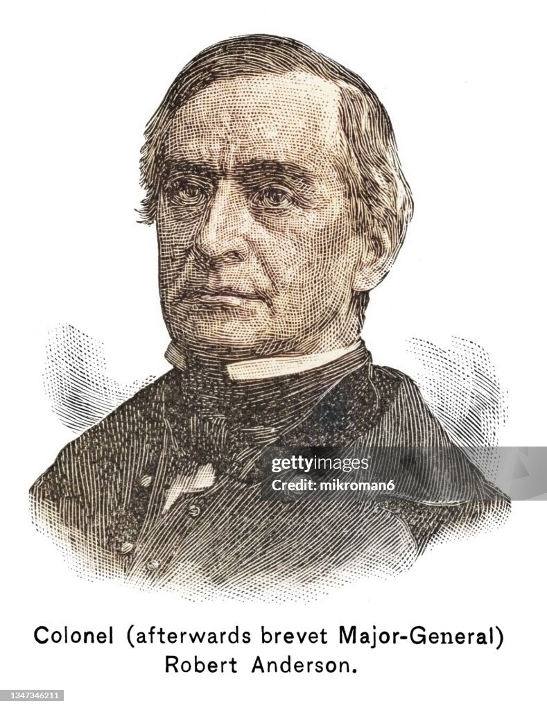 Portrait of Colonel Robert Anderson, United States Army officer during the American Civil War