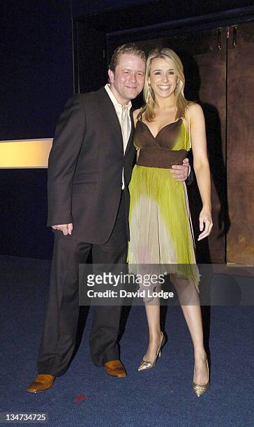 Jon Culshaw and Lara Lewington during Hell's Kitchen II - Day 3 - Arrivals at 146 Brick Lane in London, Great Britain.