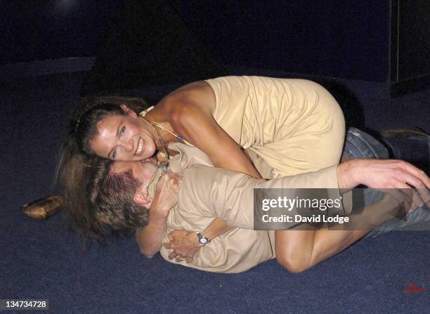 Andrew Castle and Annabel Croft during Hell's Kitchen II - Day 3 - Arrivals at 146 Brick Lane in London, Great Britain.