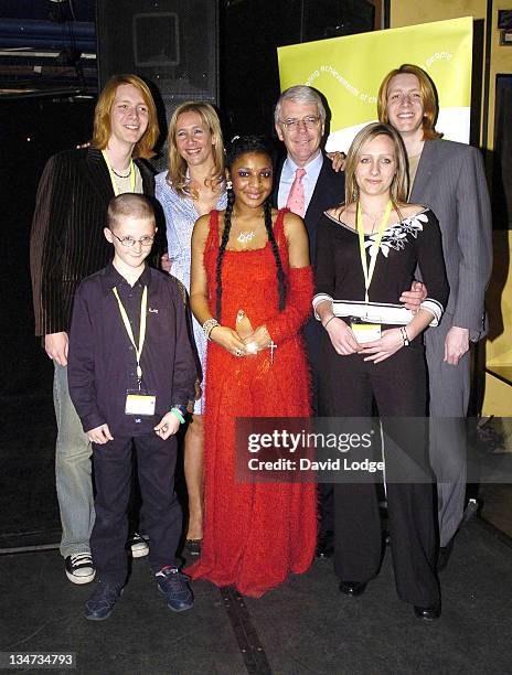 James Phelps, Tania Bryer, John Major, Lhamea Lall, Amy Marriot and Oliver Phelps