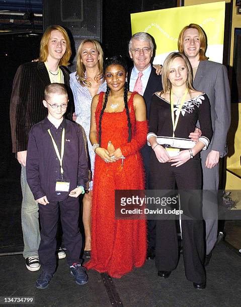 James Phelps, Tania Bryer, John Major, Lhamea Lall, Amy Marriot and Oliver Phelps