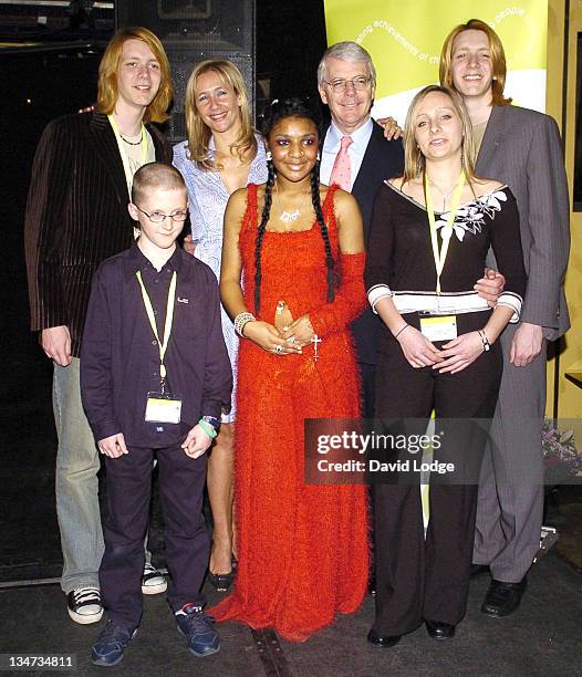 James Phelps and Tania James Phelps, Tania Bryer, John Major, Lhamea Lall, Amy Marriot and Oliver Phelps
