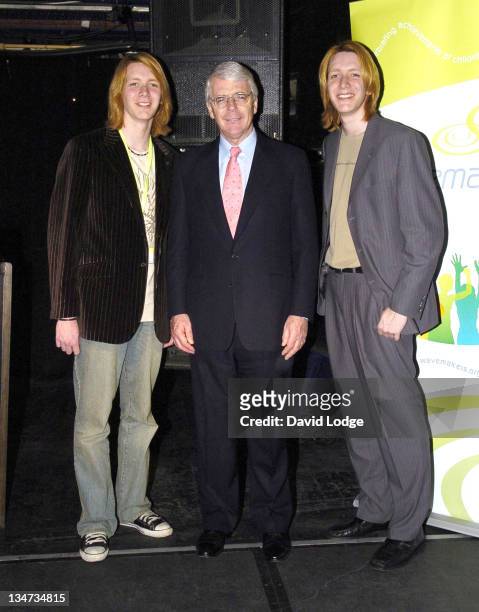 James Phelps, John Major and Oliver Phelps during The Wavemaker Awards - Photocall in London, Great Britain.