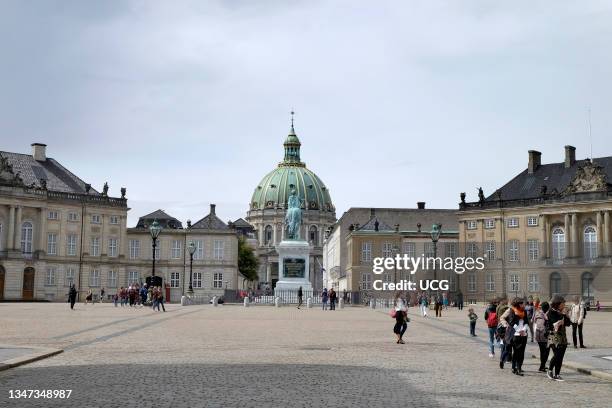 Denmark. Copenhagen. Amalienborg Royal Palace.