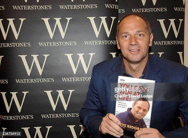 Sir Steve Redgrave with his book "You Can Win at Life!"