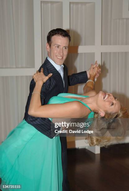 Anton Du Beke and Tess Daly during TeaDirect Decent Dance Photocall at Trafalgar Hotel in London, Great Britain.