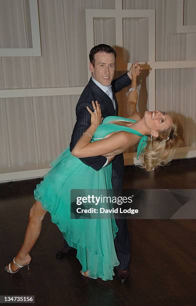 Anton Du Beke and Tess Daly during TeaDirect Decent Dance Photocall at Trafalgar Hotel in London, Great Britain.