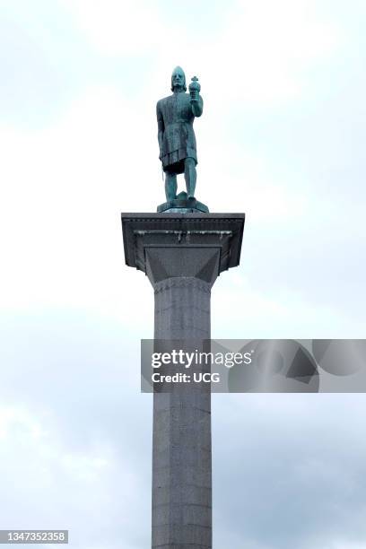 Norway. Trondheim. Olav Tryggvason Monument.