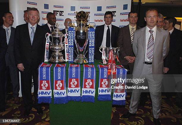 Lee Clark, Warren Barton, Sir Alex Ferguson, Les Ferdinand, Ian Holloway, Mike Newell, Shay Given, Terry McDermott and Alan Shearer