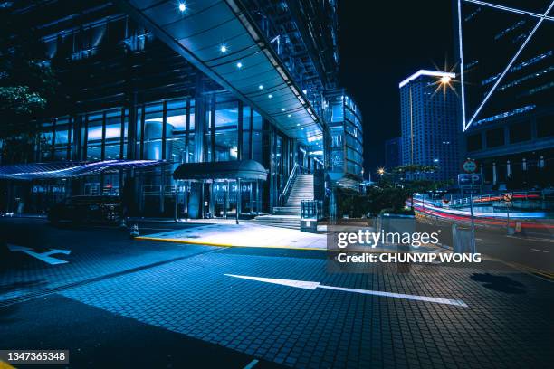 empty space front of modern business architecture - skyscraper entrance stock pictures, royalty-free photos & images