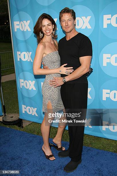 Justine Eyre and John Allen Nelson during FOX TCA Party - Red Carpet at Ritz Carlton Huntington Hotel in New York City, New York, United States.