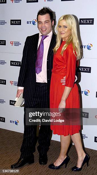 Rob Longrigg and Kate Lawler during Cystic Fibrosis Trust Breathing Life Awards - Press Room at Royal Lancaster Hotel in London, Great Britain.