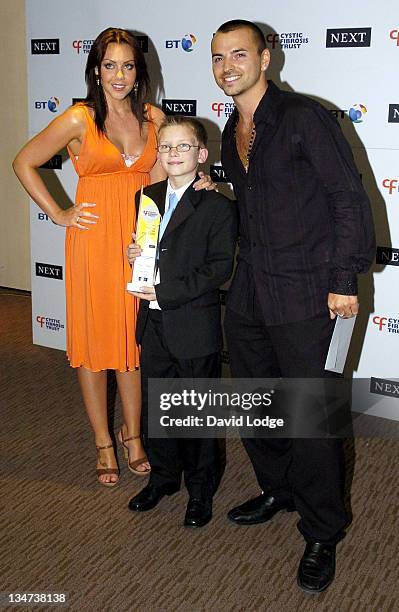 Michelle Heaton and Connor Coffey and Andy Scott Lee