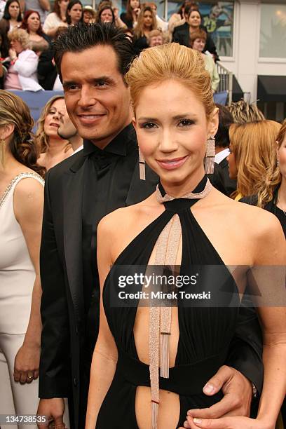 Antonio Sabato Jr and Ashley Jones during The 33rd Annual Daytime Emmy Awards - Arrivals at Hollywood Kodak Theater in Hollywood, California, United...