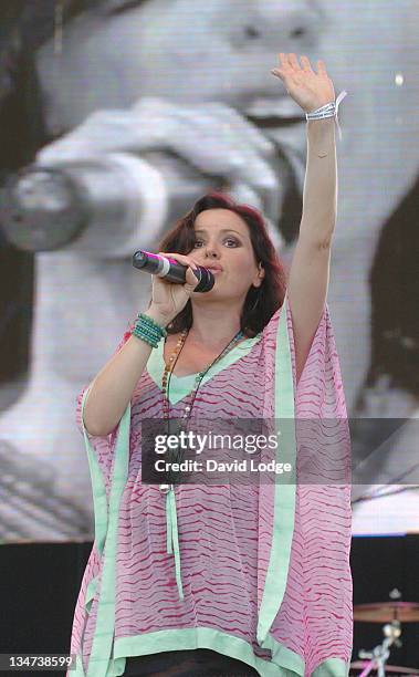 Tina Arena during LIVE 8 - Paris - Show at Palais de Versailles in Paris, France.