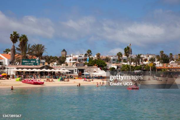 Beach. Corralejo Town. Fuerteventura Island. Canary Archipelago. Spain. Europe.