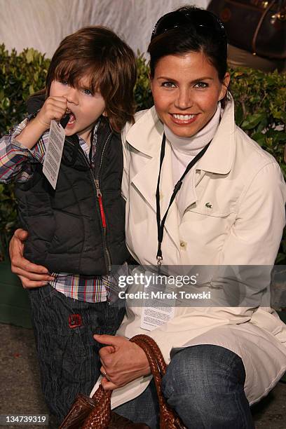 Charisma Carpenter and her son Donovan Charles Hardy
