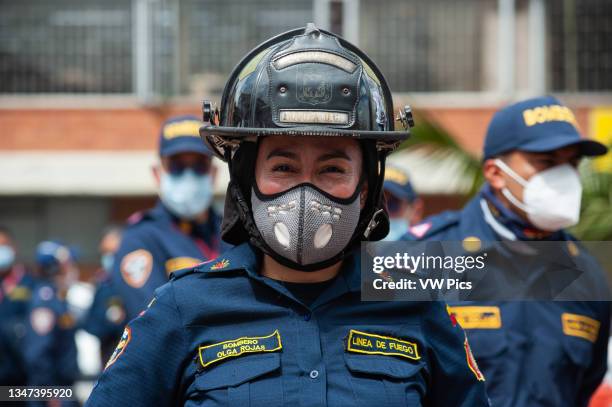 Firefighters of Bogota, and across the country join to the national strike protest that started on the 28 of April, after thousands flooded Colombian...