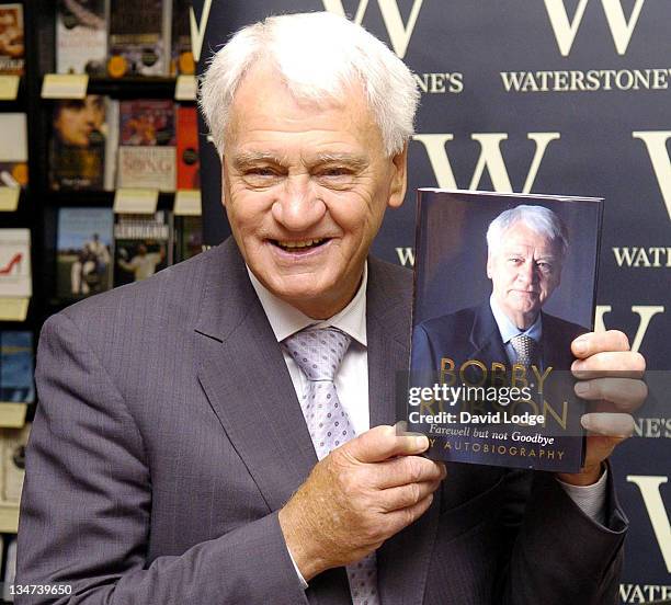 Sir Bobby Robson during Sir Bobby Robson Signs His Book "Farewell But Not Goodbye" at Waterstone's in London - July 29, 2005 at Waterstone's in...