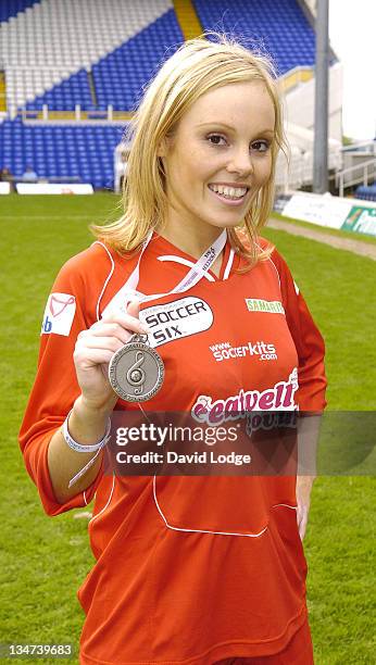 Michelle during Soccer Six at Birmingham City Football Club - May 14, 2006 at St Andrews Stadium in Birmingham, Great Britain.