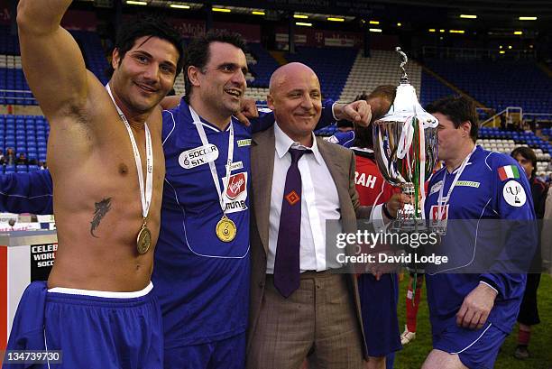 Tom Meighan and Serge Pizzorno and Micky Quinn and Joe Calzaghe and Aldo Zilli