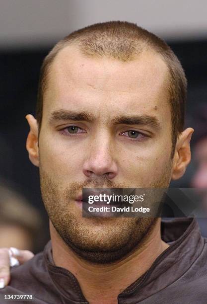 Calum Best. Family of George Best make a brief statement after the star's death.