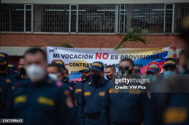 Firefighters of Bogota, and across the country join to the national strike protest that started on the 28 of April, after thousands flooded Colombian...