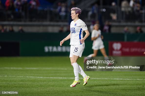 Megan Rapinoe of the OL Reign during a game between Washington Spirit  News Photo - Getty Images