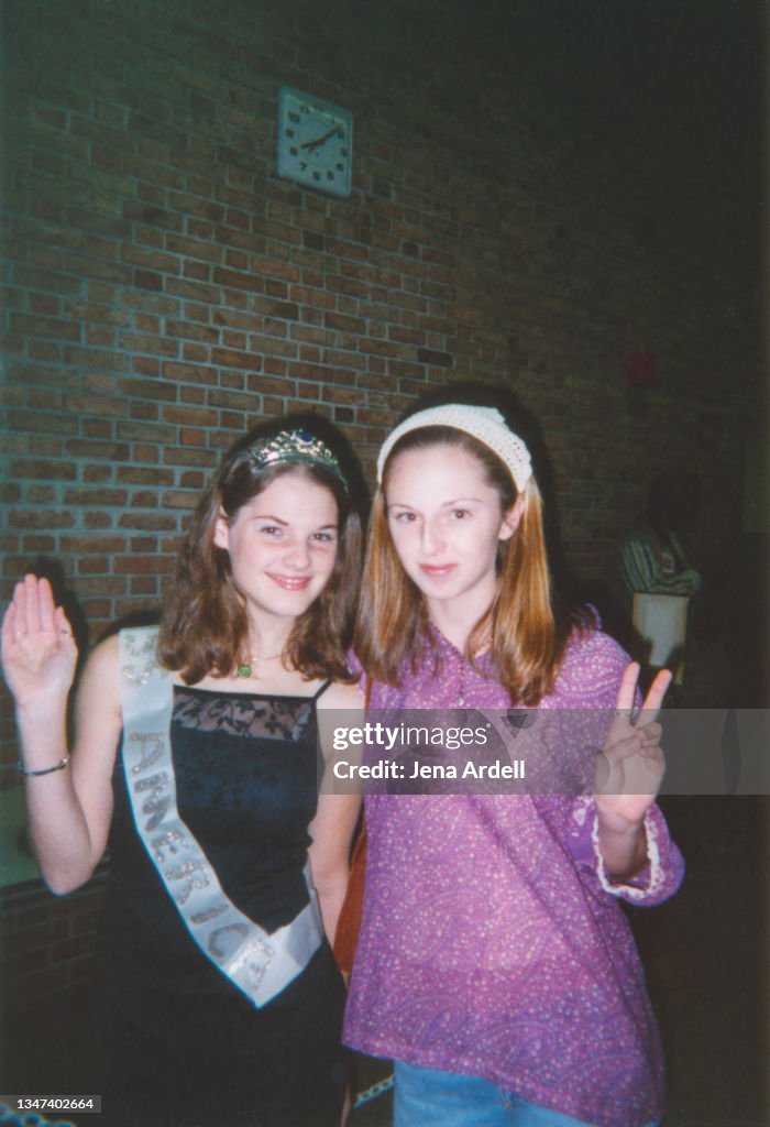 Best Friends Wearing Halloween Costumes, High School Teenagers in 2001